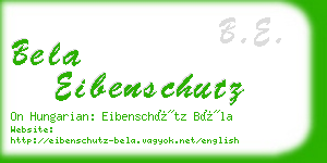 bela eibenschutz business card